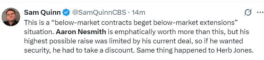 约也极具性, NBA记者, 这种明显低